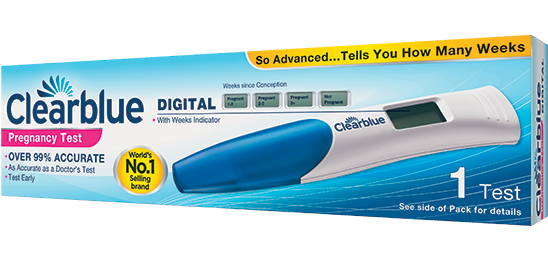 Know how far along you are with the Clearblue DIGITAL Pregnancy Test Know how far along you are with the Clearblue DIGITAL Pregnancy Test